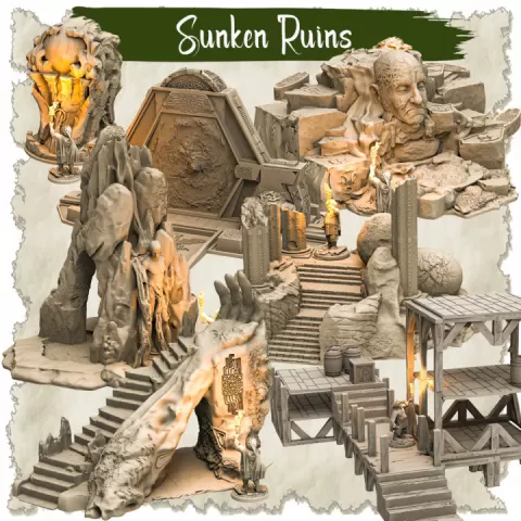 Sunken Ruins - PACK by Sawant3D