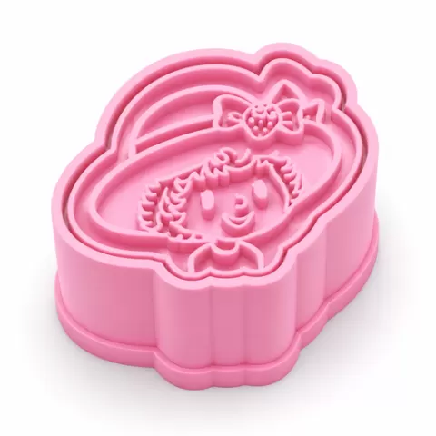 ✨ Brigadeiro Mold Cutter with Ejector – Strawberry Shortcake