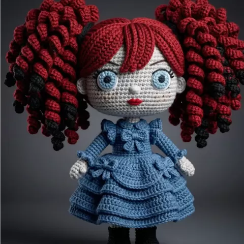 Poppy Crochet Style STL – Poppy Playtime Amigurumi Doll – Cu - Zyrax Studio