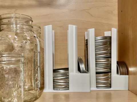 Universal Mason Jar Lid Organizer