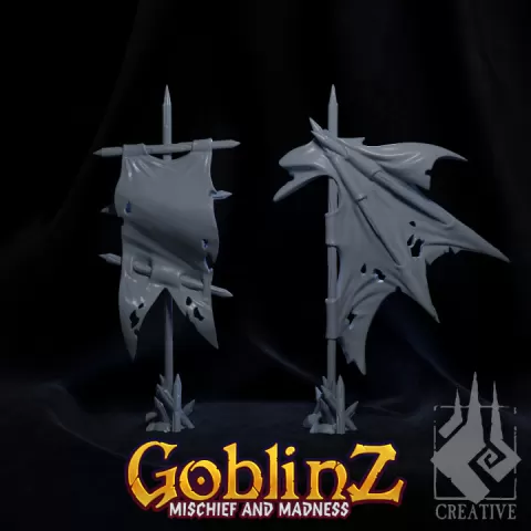 Goblin Fort Warbanners by Ember Smith Creative