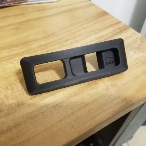 Replica of Toyota part 69762-14910 - Door Lock Knob Bezel by Tim Farrell