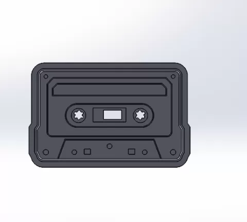 Cookie cutter and cassette stamp