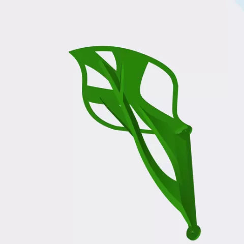 Leaf shaped wall bracket