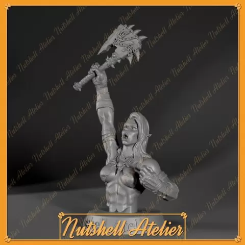 Nutshell Atelier - Female Orc Bust(NSFW)