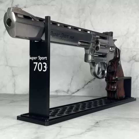 Gun Heaven Revolver 8 Inch Super Sport Long 703 Gun Display Stand