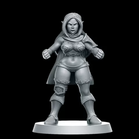 Lure Team Dark Elf Line 5 Fantasy Football 32mm by RN Estudio