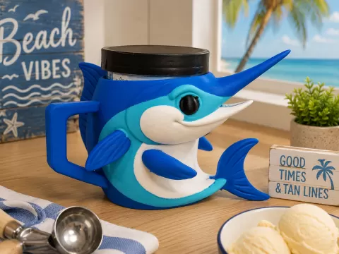 Marlin Ice Cream Pint Holder