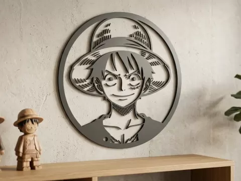 Silueta de Luffy de Onepiece