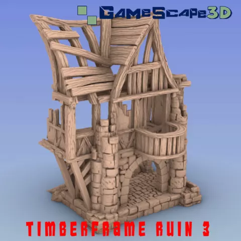 Timber Frame Ruin #3 by GameScape3D