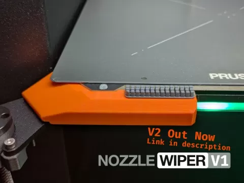 Prusa Core One Nozzle Wiper Remix V1 and Purge Bin