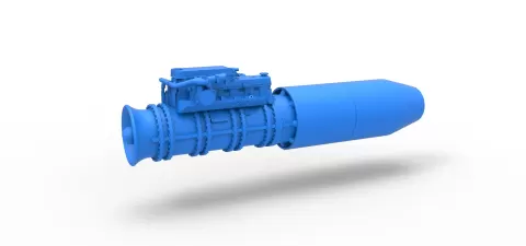 Jet engine 8 Scale 1:25 - 3DTechDesign