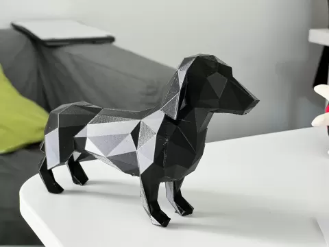 Dachshund Low Poly