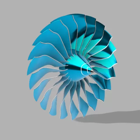 Fan Propeller Model EASY PRINT NO SUPPORT