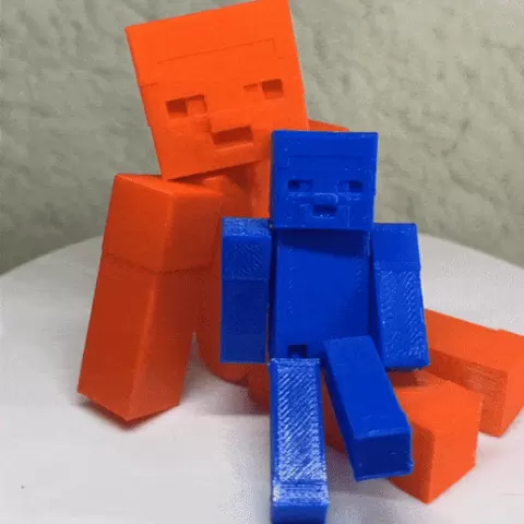 MINECRAFT STEVE FLEXING FLEXIBLE