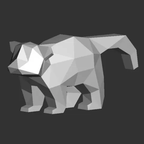 Red Panda Lowpoly