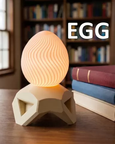 Twisty Egg Lamp