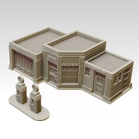 Metropolis Gas Station by Multiverse