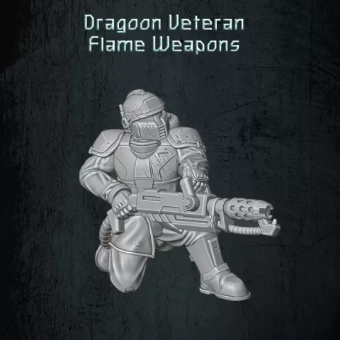 Dragoon Veteran Flame Weapons by Quartermaster3D