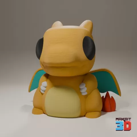 3D Printable Charizard - Makeit3D