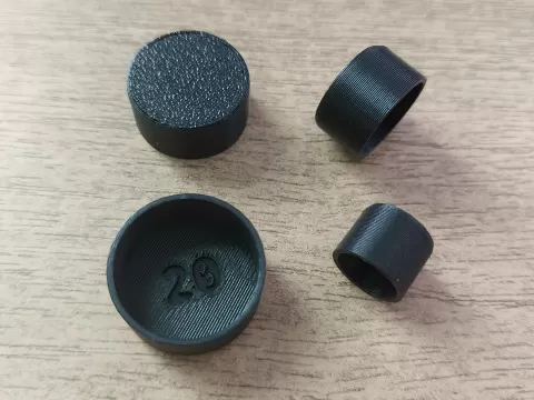 Round Furniture Leg Caps 10-20mm-11 Sizes-Labeled