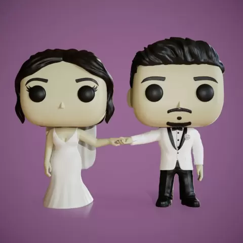Funko pareja de Novios - Wedding - Axos3D