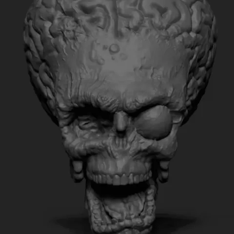 Mars Attacks Alien Head no eye