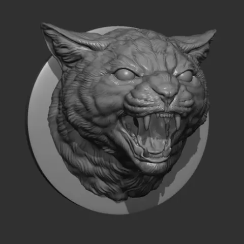 Cat grin head