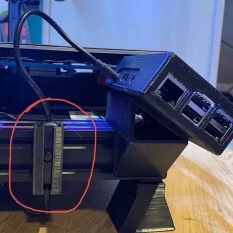 Raspberry Pi Power Switch Holder