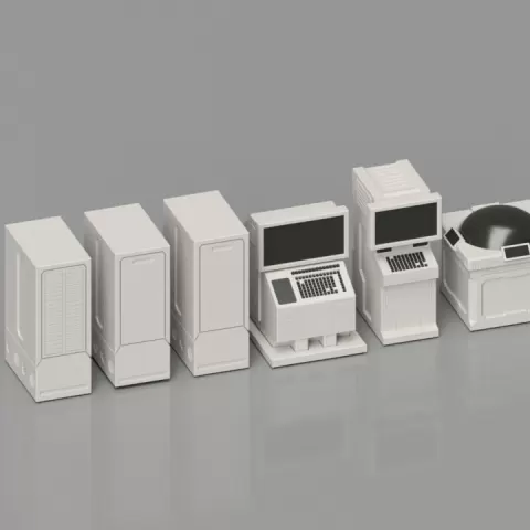 Tabletop and Diorama Computers by Fr3D @ The3DPrinting