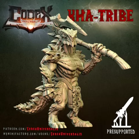 Pike stand, lizardfolk by Codex Universalis
