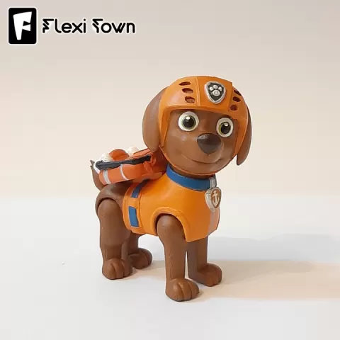 Flexi Zuma, Paw Patrol, Articulated fidget figure, 3mf included by Flexi Town