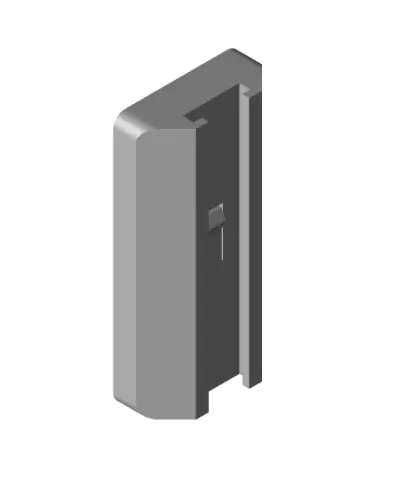 Gridfinity Nerf rail baseplate 1x2