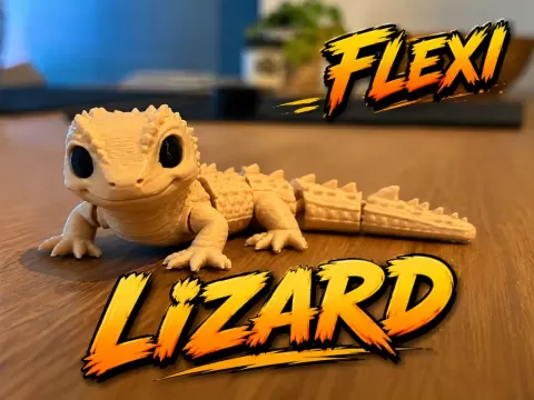 Cute Flexi Lizard, Articulated Baby Reptile