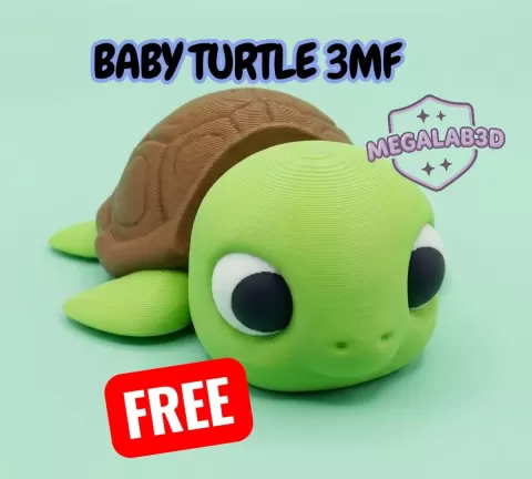 Baby Turtle – 3MF MEGALAB3D