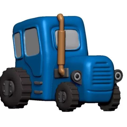Blue tractor