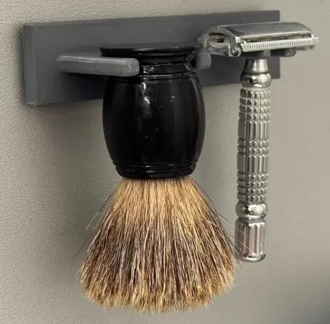 Parametric Razor and Brush Holder – Snap-Lock Razor & Brush Holder (Boat & RV friendly)