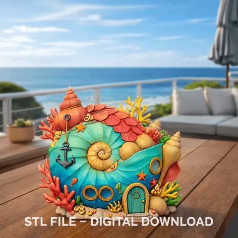 Ocean Shell House – STL File for 3D Printing