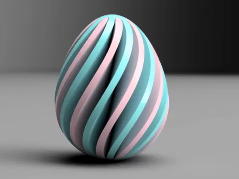Spiral Easter Egg