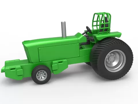 Pro Stock Pulling Tractor Version 2 Scale 1:25 - 3DTechDesign