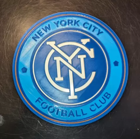 New York City fc Football club coin & keychain - Epic 3D Studio