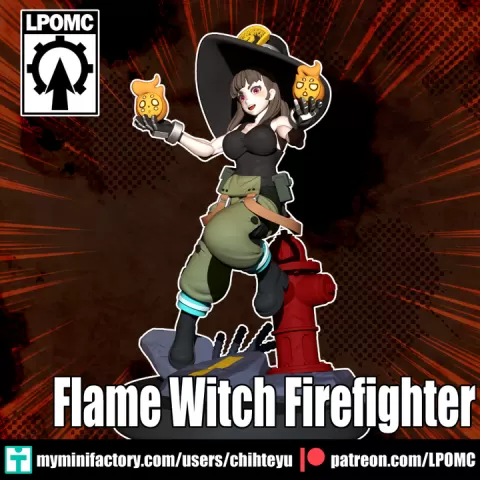 Flame Witch Firefighter by LPOMC
