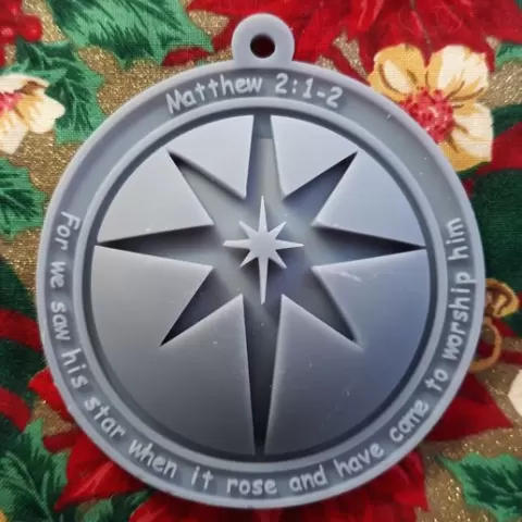 Christ Medallion - Christmas Star