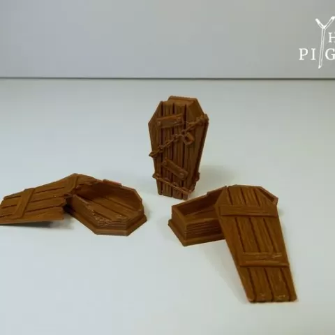 coffins - TABLETOP TERRAIN DND RPG SCATTER