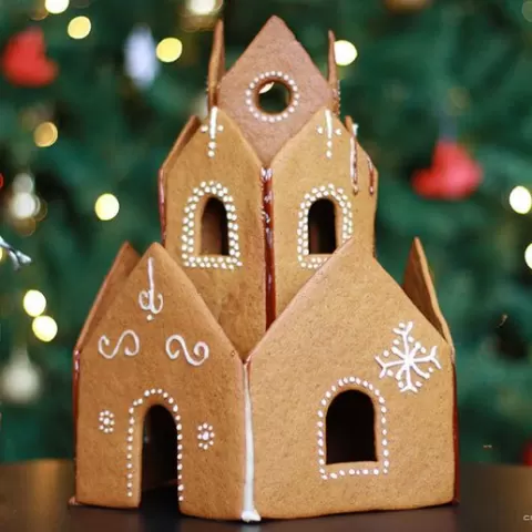 Gingerbread House Cookie Cutters (three levels)