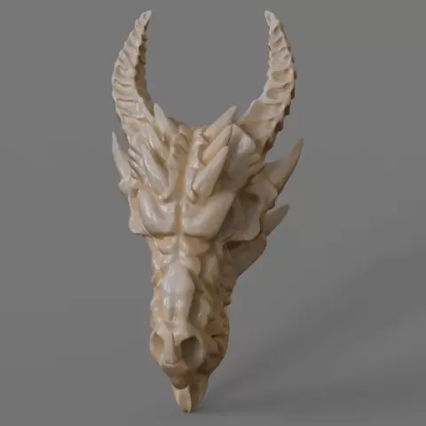 Dragon skull 3D print model - kostikim