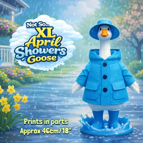 Not So.. XL April showers Goose, for smaller build plates, below 300x300x300 by ENIQUE3D