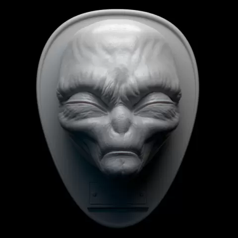 Roswell Alien Trophy by Steven Pfaff