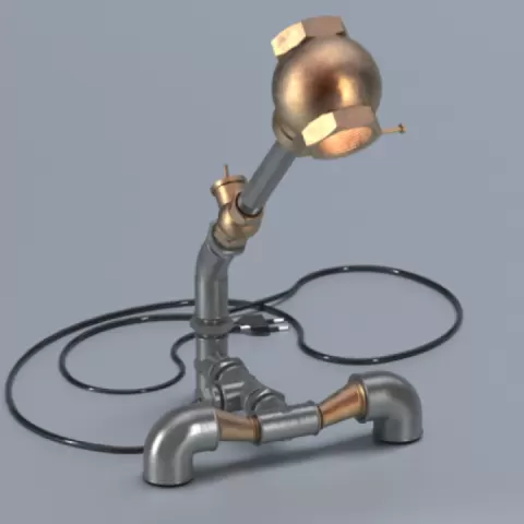Pipe fitting lamp by Dal Part