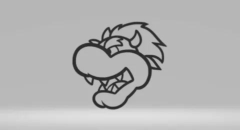 Dragon 2D Art Frame.stl